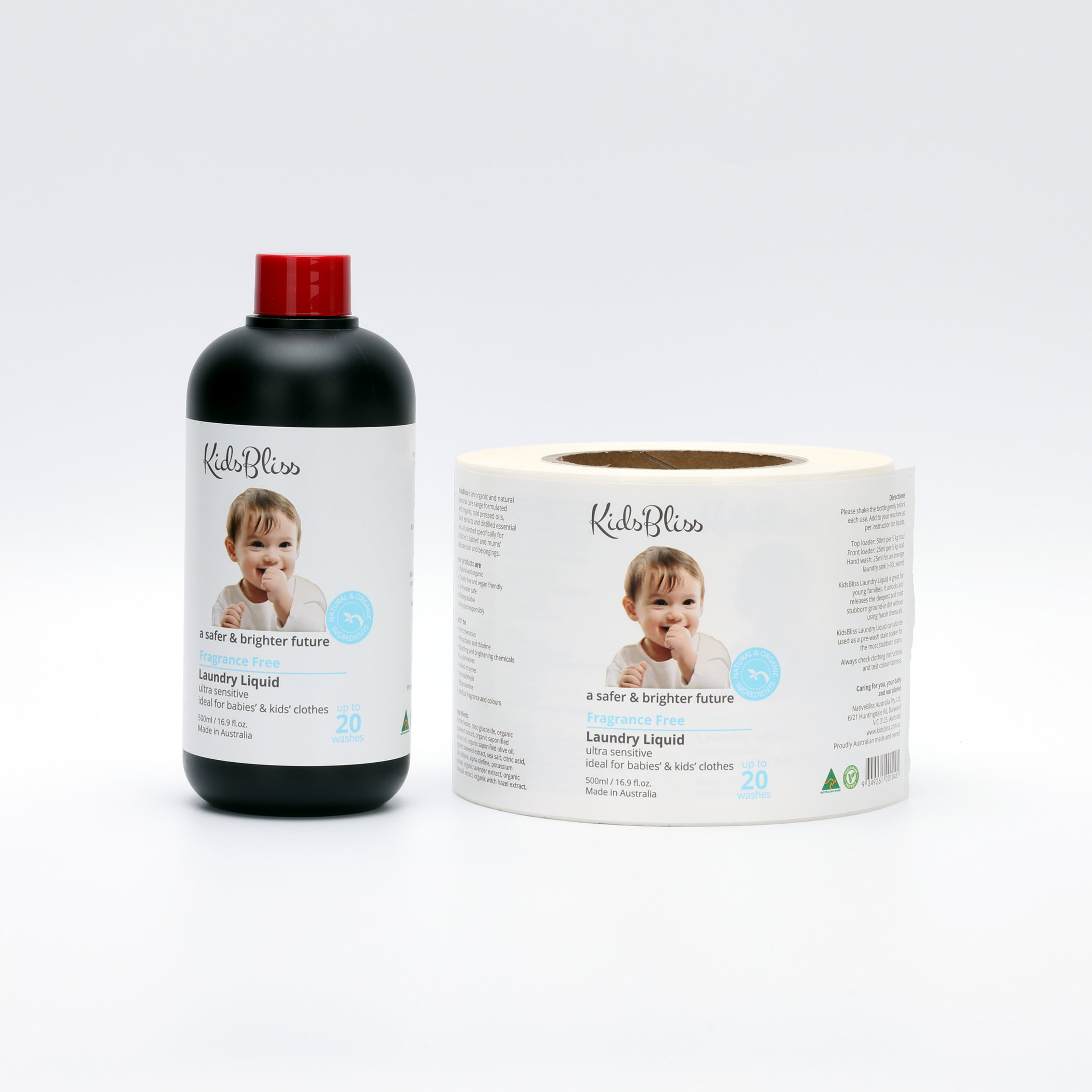 Custom Laundry Liquid Roll Labels For Waterproof Adhesive Packaging