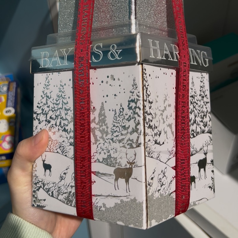 Rigid Gift Box with Metallic Finish & Ribbon Closure